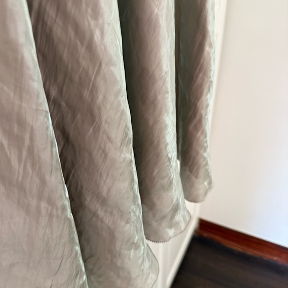 Vince Light Green Satin Midi Dress - Picture 8 of 9